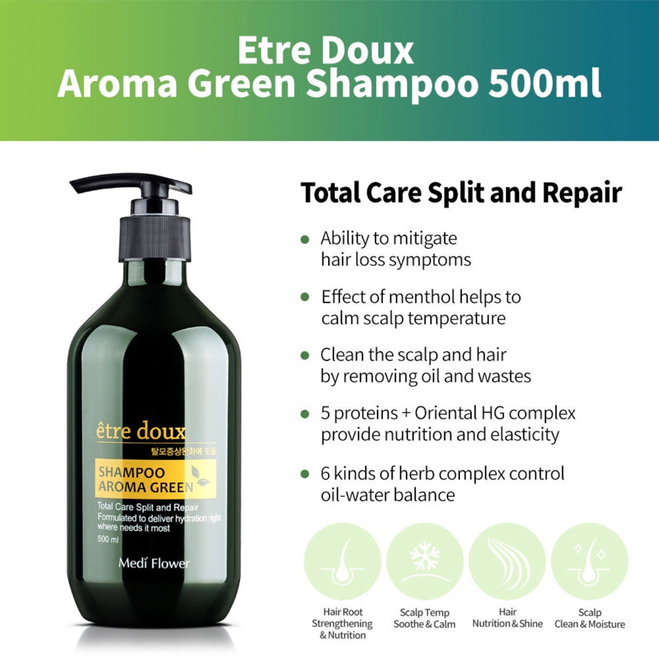 Mediflower Etre doux Aroma Green Shampoo 500ml