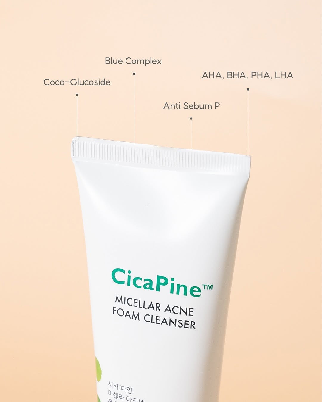 Aberede Cicapine Micellar Acne Foam Cleanser 120ml