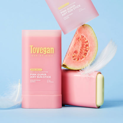 Tovegan Colorfood Series Pink Guava Airy Sun Stick SPF50+ PA++++