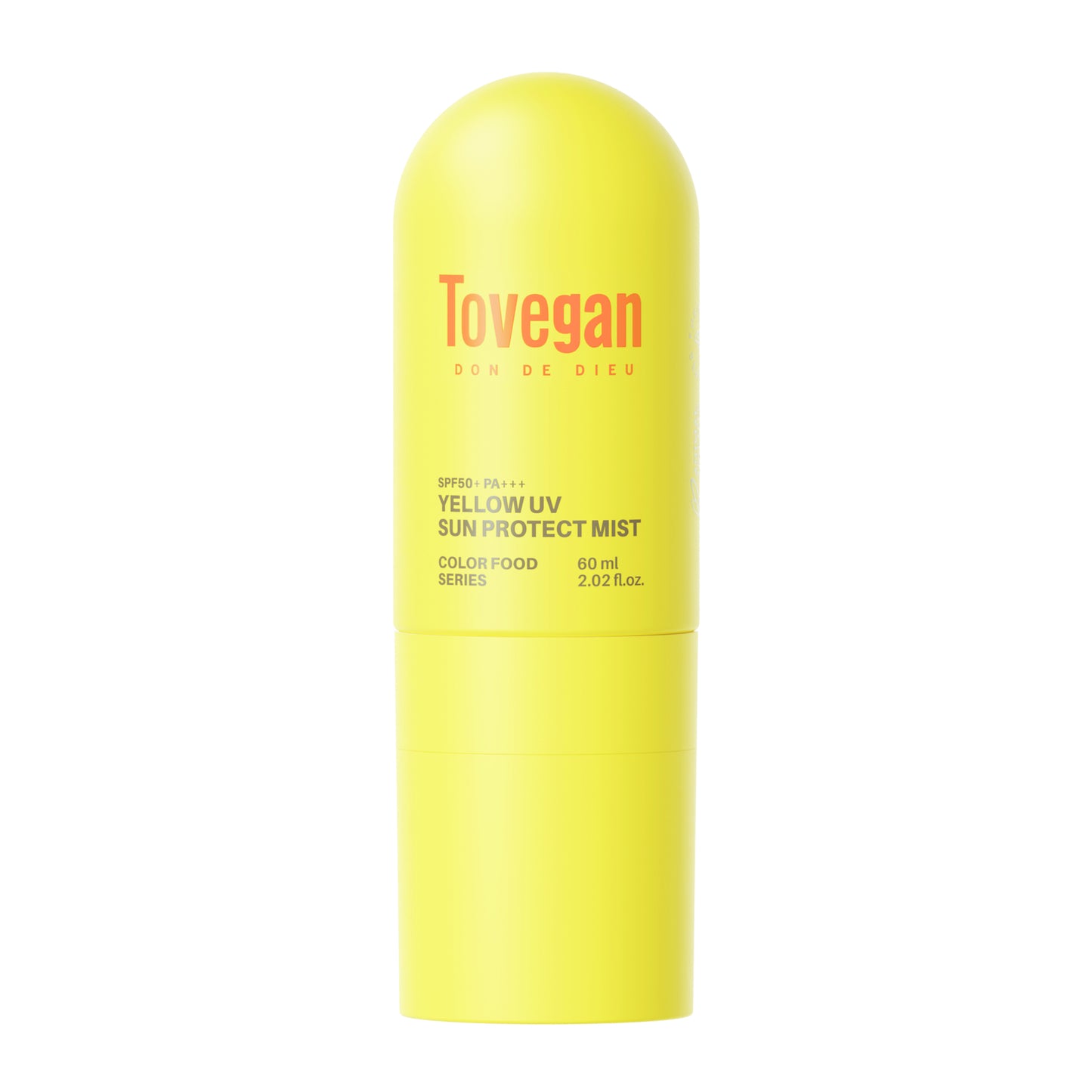 Tovegan Colorfood Series Yellow UV Sun Protect Mist SPF50+ PA+++ 60 ml