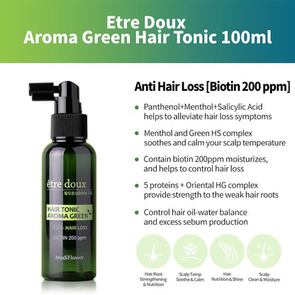 Etre doux Aroma Green Hair Tonic 100ml