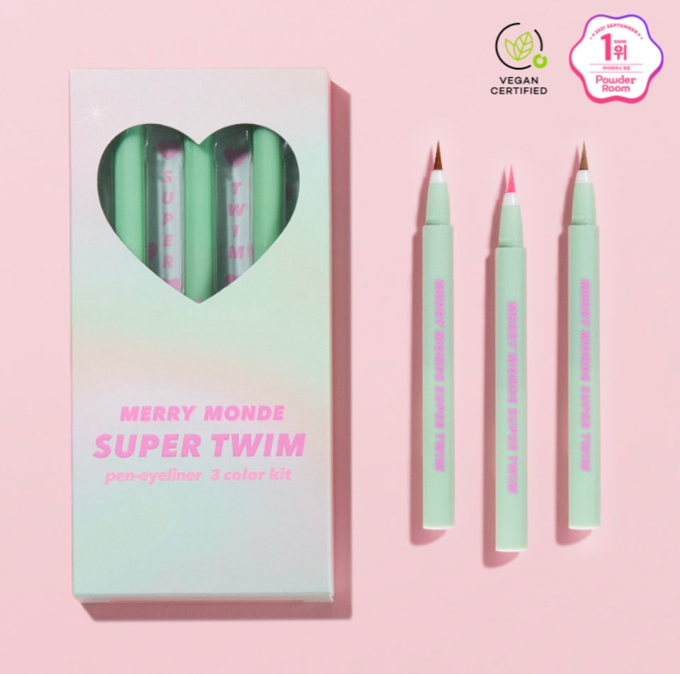 Super Twim Eyeliner 3 Kit #VEGAN KIT 0.5g*3