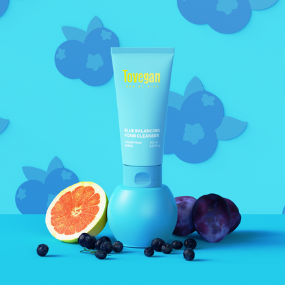 Tovegan Colorfood Series Blue Balancing Foam Cleanser 150ml