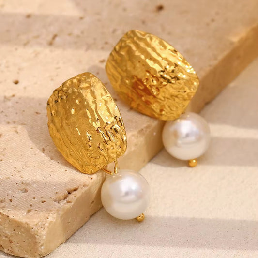 Your Bahandi Huggies Pear Earrings