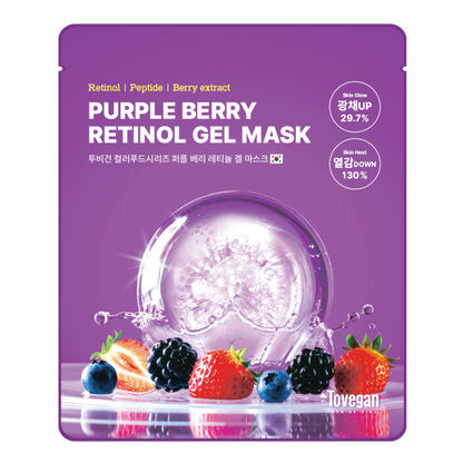 Tovegan Colorfood Series Purple Berry Retinol Gel Mask