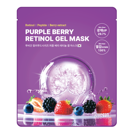 Tovegan Colorfood Series Purple Berry Retinol Gel Mask
