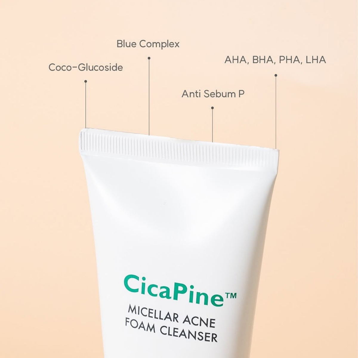 Aberede Cicapine Micellar Acne Foam Cleanser 120ml