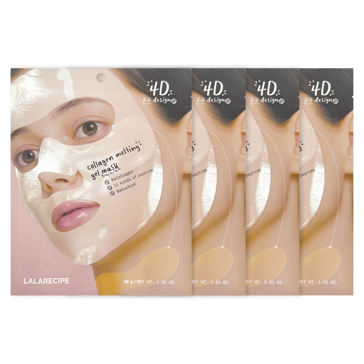 Lalarecipe Collagen Melting Gel Mask 4 x 10g