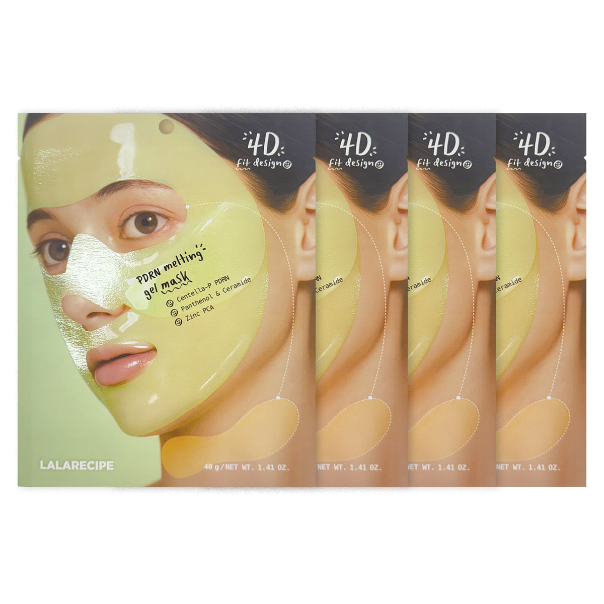 Lalarecipe PDRN Melting Gel Mask 4 x 10g