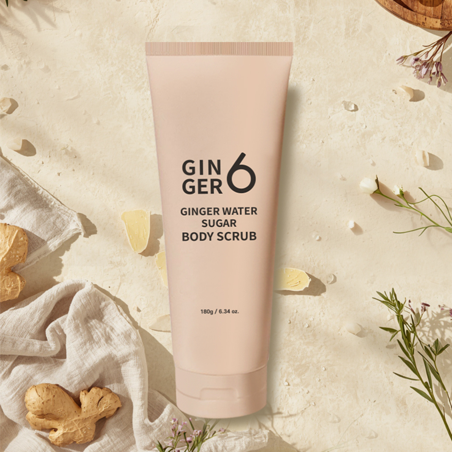 Ginger6 Water Sugar Body Scrub 180g