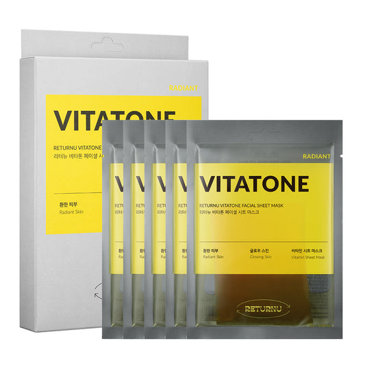 RETURNU Vitatone Facial Sheet Mask 25g*5ea (1 box)