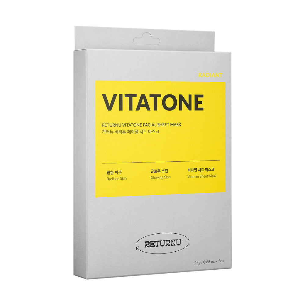 RETURNU Vitatone Facial Sheet Mask 25g*5ea (1 box)