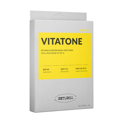 RETURNU Vitatone Facial Sheet Mask 25g*5ea (1 box)
